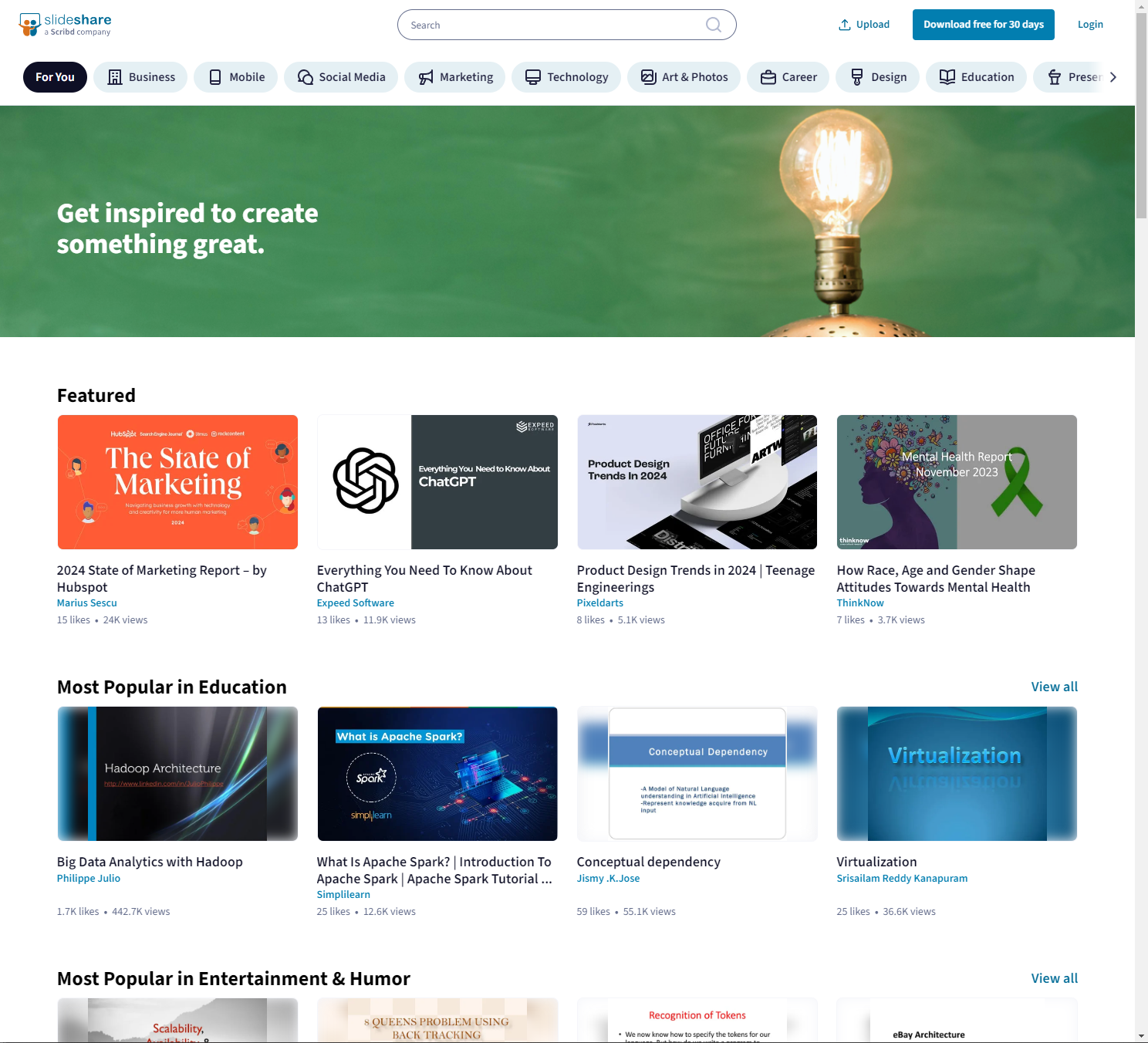 Slideshare | PPT平台