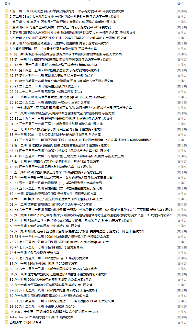 【平面方案】Jokerbiao 百期方案挑战集训营丨MP4丨29.8G 67节视频+课件