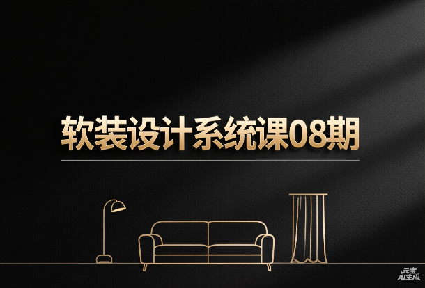 【软装设计】软装设计系统课08期丨MP4丨8.96G 10节+课件 5600
