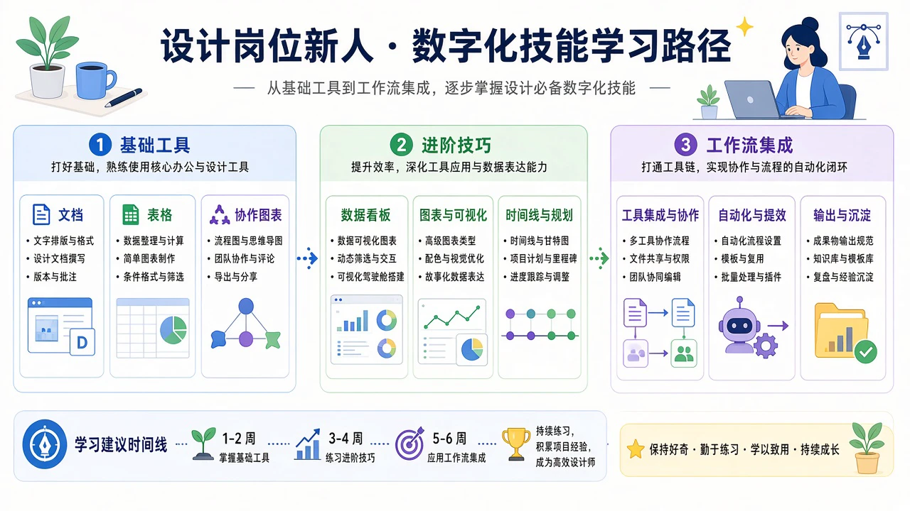 职场新人数字化技能课程资源指南：从基础工具到效率工作流的学习路径