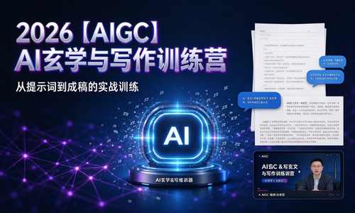 2026【AIGC】AI玄学与写作训练营