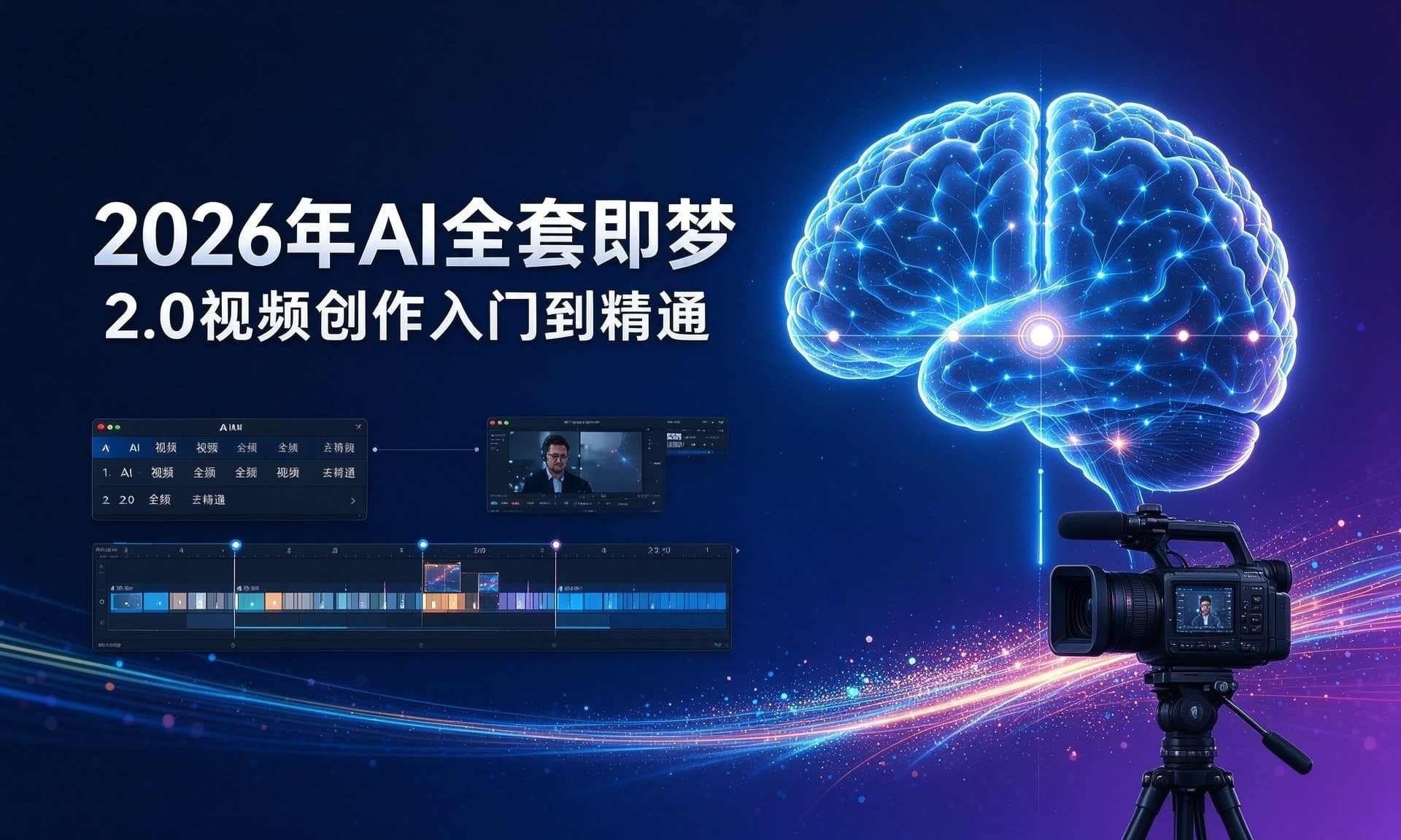 2026年AI全套即梦2.0视频创作入门到精通